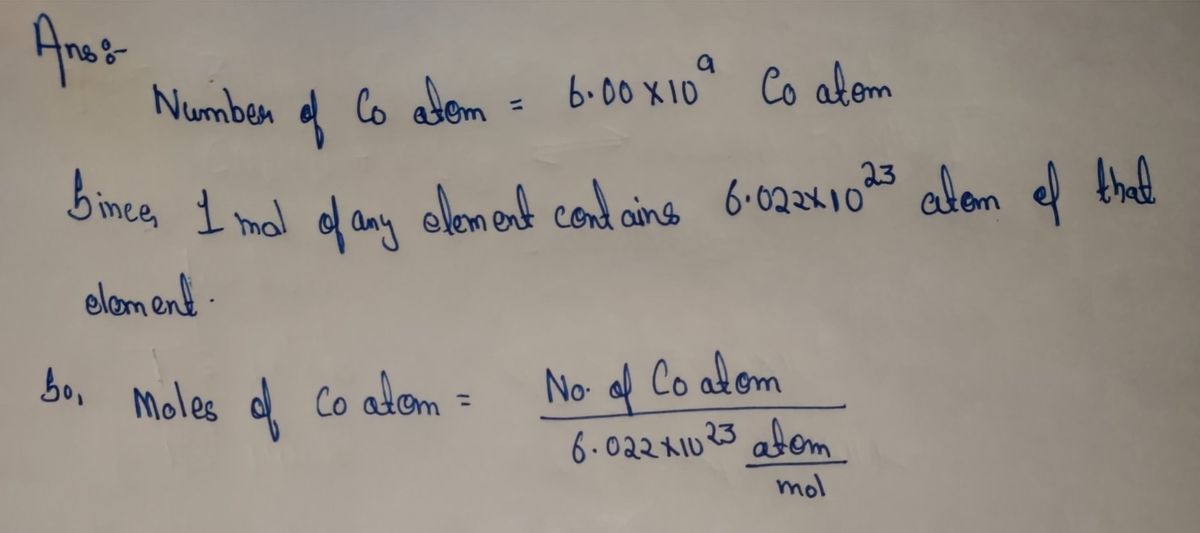 Chemistry homework question answer, step 1, image 1